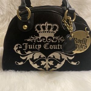 Juicy Couture Royal Juicy Dark Brown Bowler Bag NWT Y2K Rare/Vintage